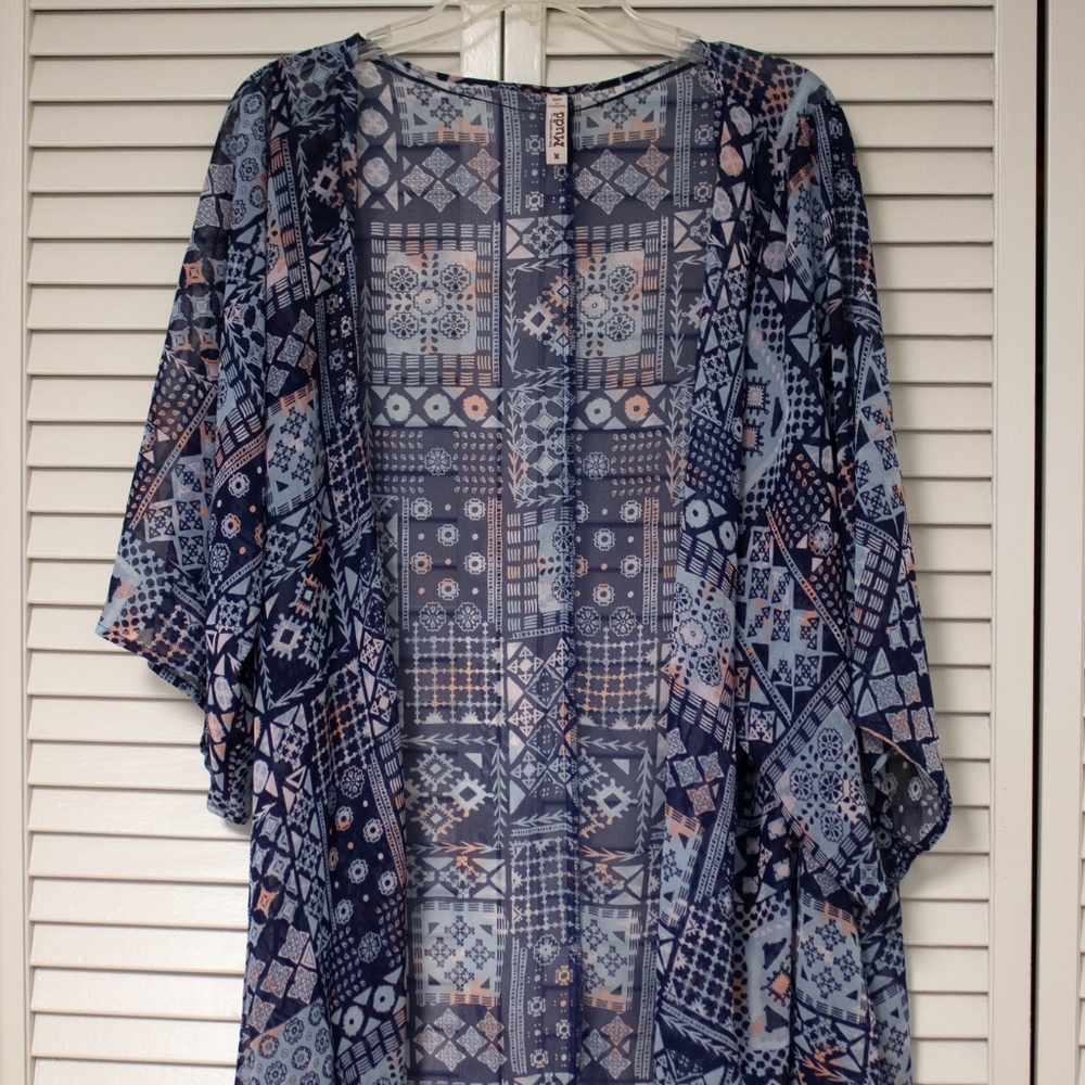 Blue Patterned Kimono (M)
